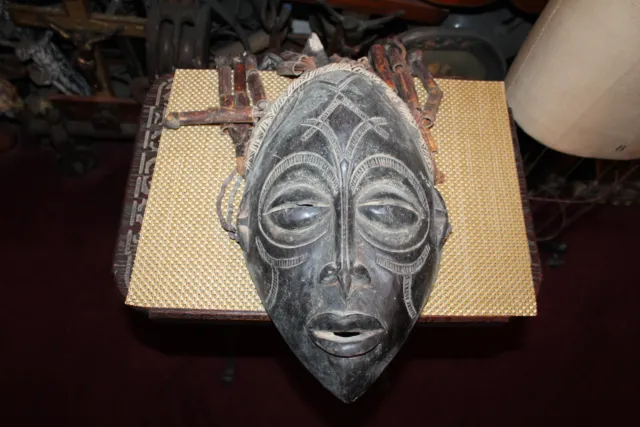 Antique African Wood Tribal Mask