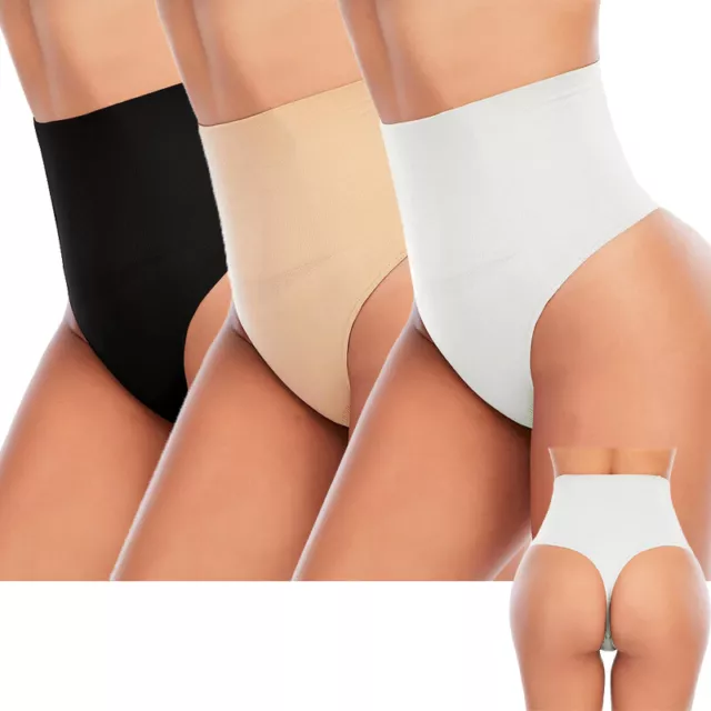 HIGH WAIST WOMEN Shapewear Thong Panty Body Shaper Tummy Control