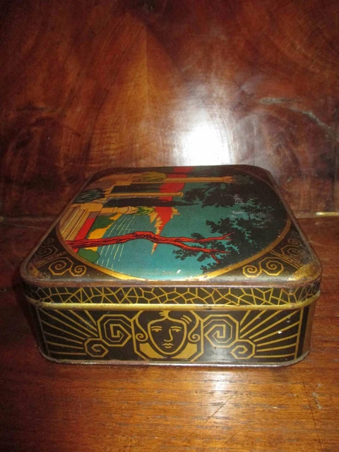 Cajas - ancienne Boîte en tôle lithographiée PASTILLES DU DOCTEUR L.GUYOT pharmacien Lyon 1900