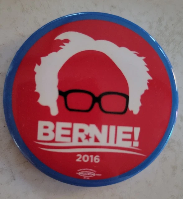 BERNIE! 2016 Bernie Sanders Pin Pinback Button