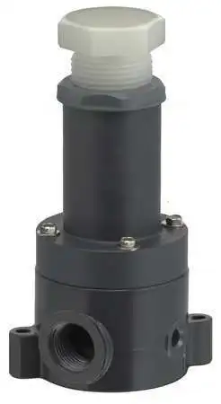 Plast-O-Matic Rvd050v-Pp Pressure Relief Valve,1/2In,5 To 100 Psi