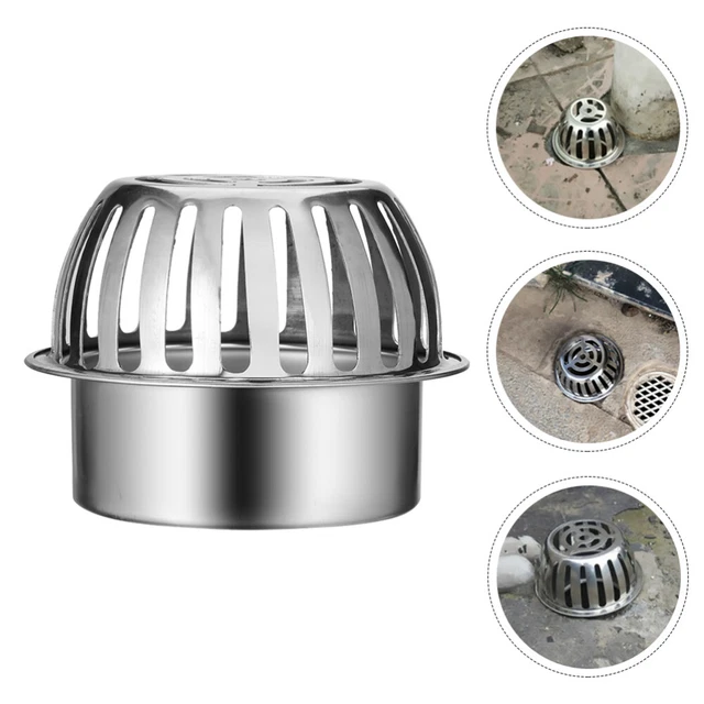 Couvercle De Vidange Sol Acier Inoxydable 304 - Rond, Anti-encrassement, Pour Balcon, évier, Jardin