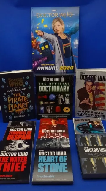 NOW ONLY $10! Doctor Who - BBC Books and Novels - Brand New Annual, Doctionary +