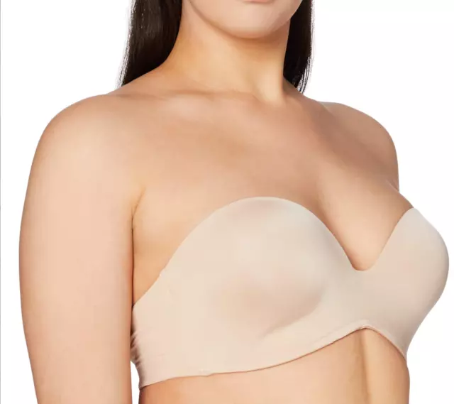 Wonderbra Ultimate Strapless Bra Silicone Dot Moulded Magic Hands Push Up  W032D