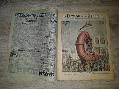 La Domenica del Corriere 25 Aprile 1954 Civinini Comet Morosini Rembrandt Fiera 