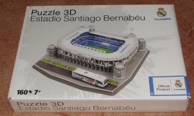Puzzles Nanostad - Puzzle 3D 160 Piezas Estadio Santiago Bernabéu Real  Madrid CF