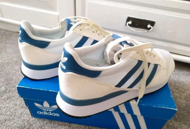 Adidas Originals Sneaker Weiß Hellblau Eqt Vintage 43 1/3 Torsion 90s Equipment
