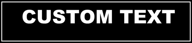 Custom Personalized Aluminum Metal Street Sign 3"x12" Plaque  MANY COLORS