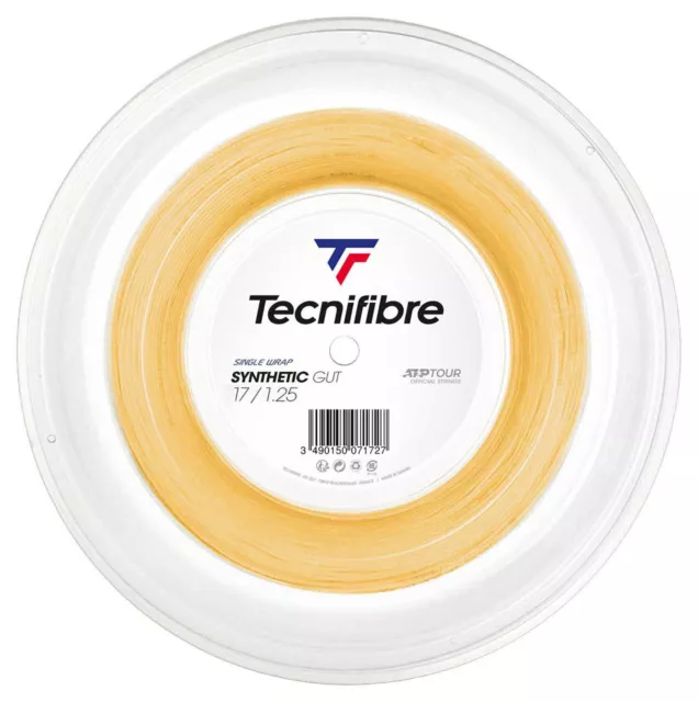 Tecnifibre Synthetic Gut 17 1.25mm Tennis Strings 200M Reel