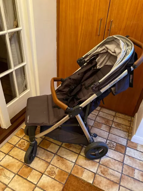 BABY STROLLER JOHN LEWIS,grey,fully reclining,folds flat,suitable from birth.