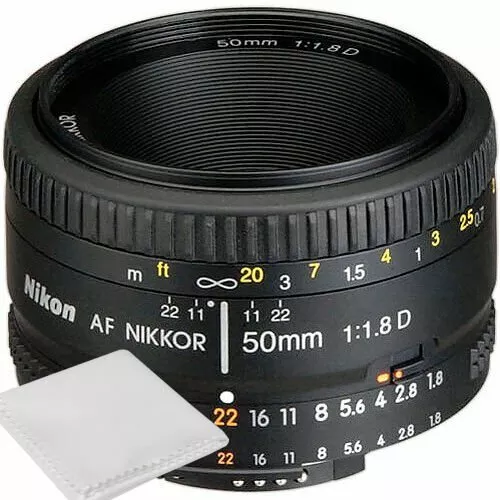 Nikon 50mm f/1.8D AF Nikkor Lens for Nikon Digital SLR Cameras - *BRAND NEW*