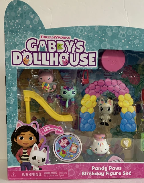 Gabby's Dollhouse Pandy Paws Birthday Figure Set