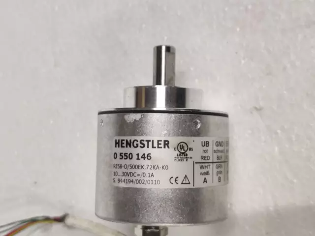 Hengstler 0550146 Encoder RI58-0/500EL.72KA-KO 10...30VDC=/0.1A 3