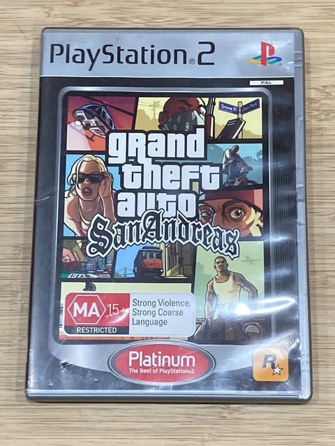 GTA GRAND THEFT Auto San Andreas Platinum | Playstation 2 PS2 Game PAL ...