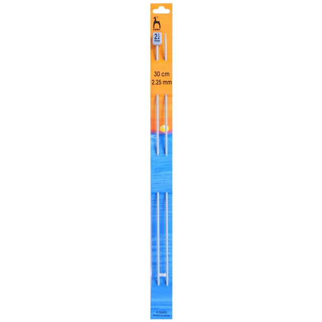 2.25mm Pony Agujas de Punto Clásicas de un solo extremo - 30cm - P32602 - POST GRATIS