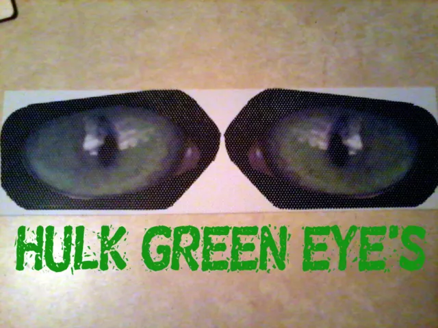 Polaris Sportsman 500  / 400 HULK GREEN Eyes RuKind HeadLight Covers head light