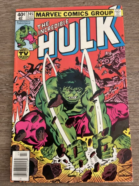 Incredible Hulk  245  High Grade  Captain Marvel  Doc Samson  Combine Shipping