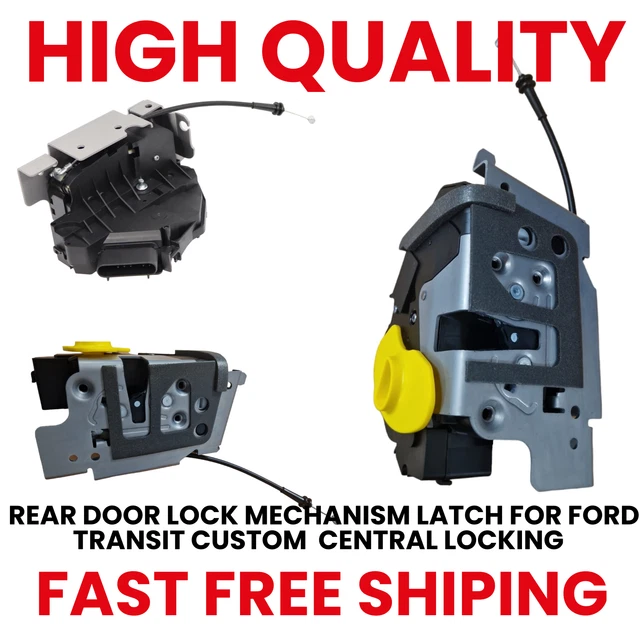REAR DOOR LOCK Mechanism Latch For Ford Transit Custom Low Roof Central