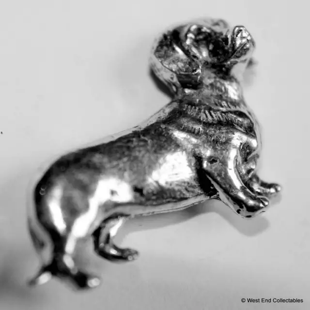 Dachshund Pewter Pin Brooch - British Hand Crafted - Sausage Dog Dashhound 3