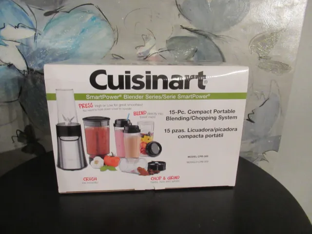 NEW Cuisinart SmartPower 15Pc Compact Portable Blending and Chopping System