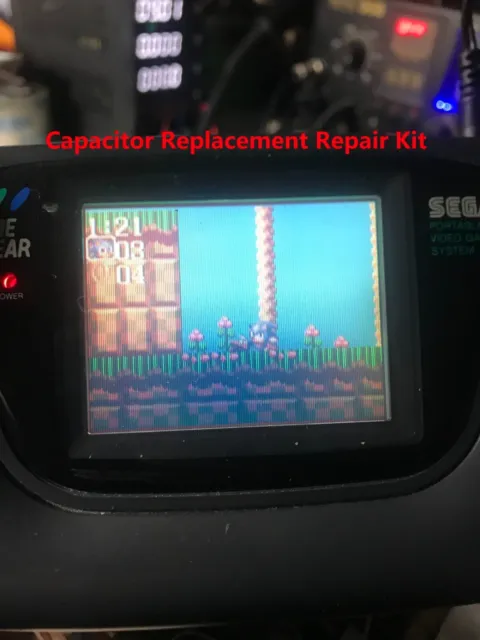 Fixes All Models Sega Game Gear Capacitor Replacement Kit / no sound Dim Screen 3
