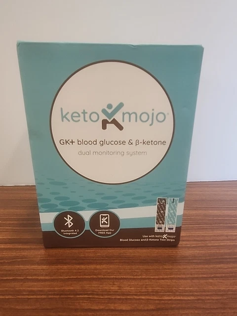 Sistema de monitoreo Bluetooth doble Keto Mojo GK+ glucosa en sangre y cetona B Nostrips
