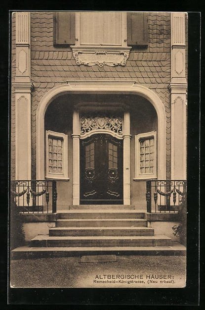 AK Remscheid, Altbergisches Haus in der Königstrasse 1940