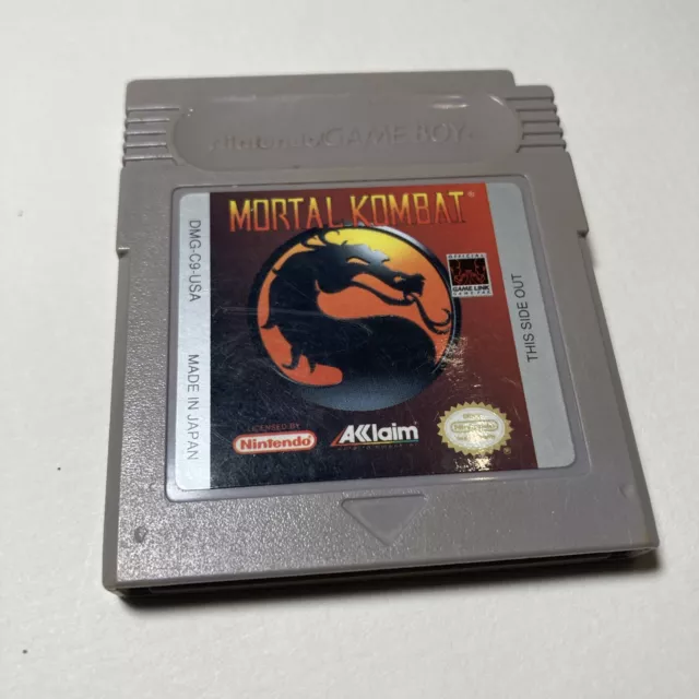 Mortal Kombat (Nintendo Game Boy, 1993) loose cartridge