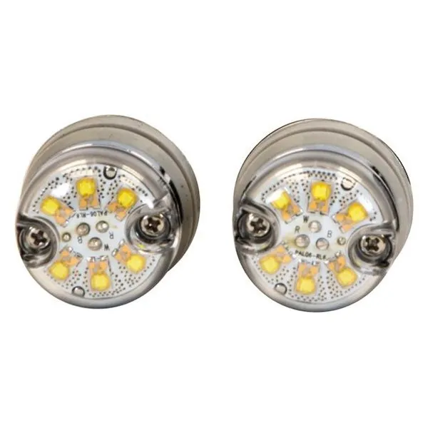 Buyers 8891326 Bolt-On Mount Snap-in Amber LED Hideaway Strobe Light Kit