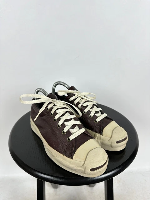 Women's Vintage Converse Jack Purcell Leather Made In USA Sneakers Size 38