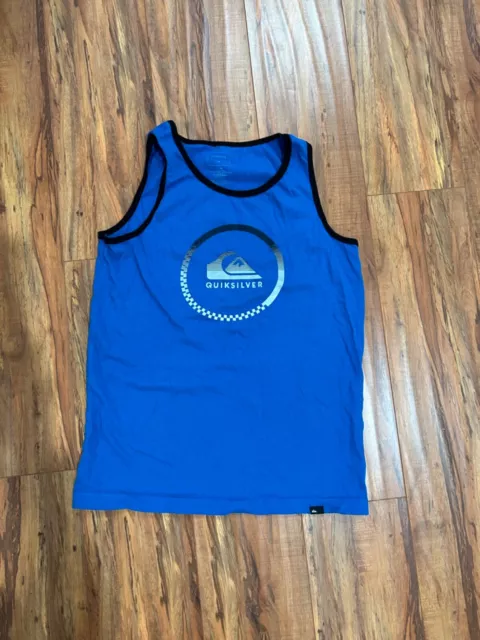 Quiksilver Big Boys Blue Top Tank T-Shirt sz L (14)