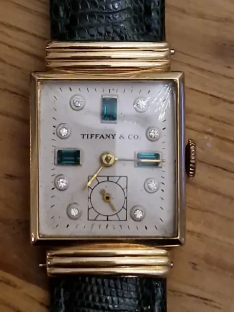 wunderschöne Vintage Tiffany Damenuhr 14 K Gold