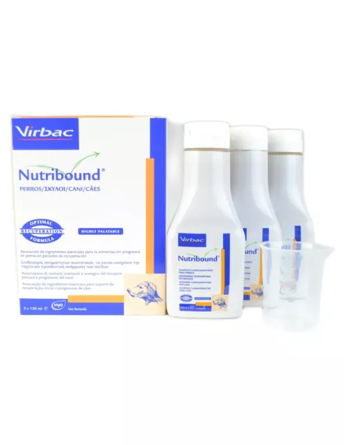 Nutribound Solution Chiens Virbac 3 Flacons 150 ML