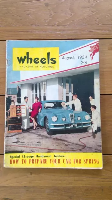 Vintage August 1954 'Wheels Magazine' Handyman Special. **Free Post**