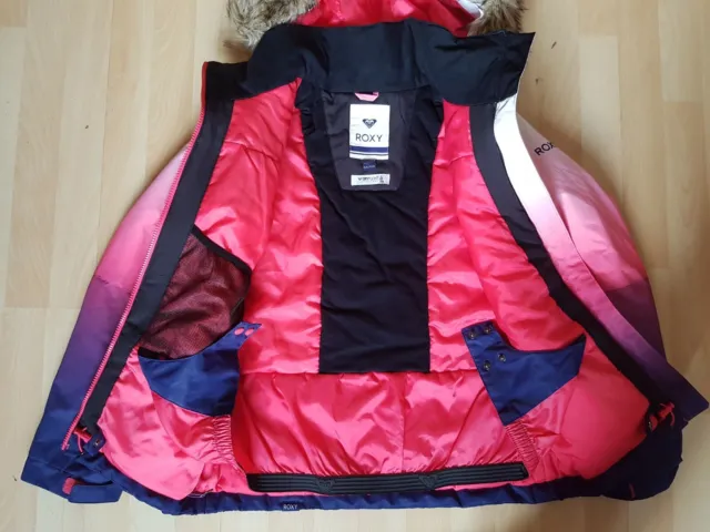 Roxy Girls Multicoloured DryFlight Ski/snowboarding Jacket Size UK Age  14-16