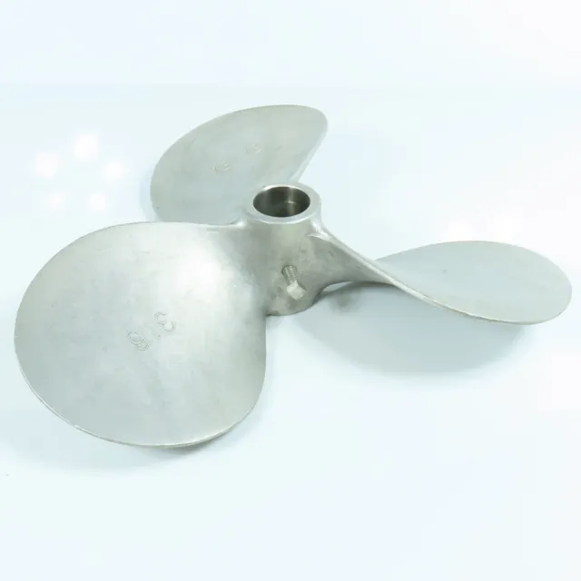 13" x 13" 316 Stainless Steel 3 Blade Left Hand Mixing Propeller 1-1/4" Bore