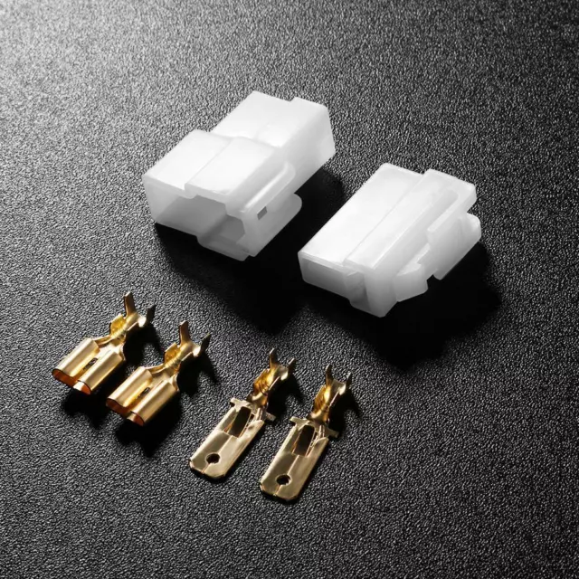 2 Pin DC Power Connector Universal Male Female Connector for Kenwood Yaesu Icom
