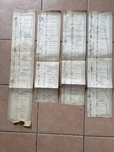 VINTAGE TRACK DIAGRAMS Layouts British Rail Crewe 1923 H E L £30.00 ...