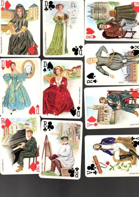 jeu de 54 cartes les yvelines 78 complet personnages célèbres monuments rare