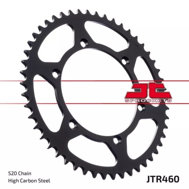 Kawasaki KX KXF 125 250 450 500 1980 - 2023 50T Steel Rear sprocket black