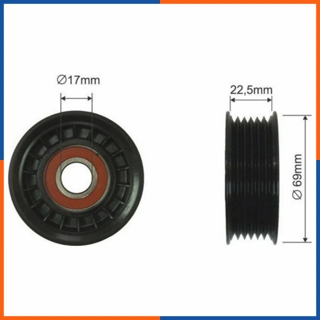 Galet tendeur de courroie d'accessoire pour MAZDA | L37215980, FS99462, PB5142