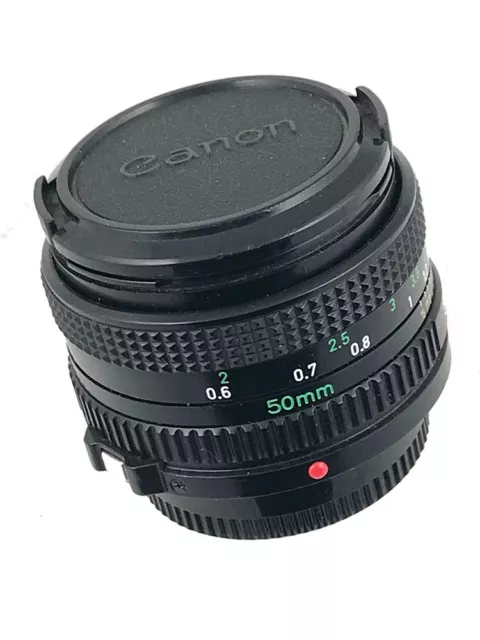OBJECTIF POUR APPAREIL PHOTO ARGENTIQUE CANON 50 mm 1:2 FD