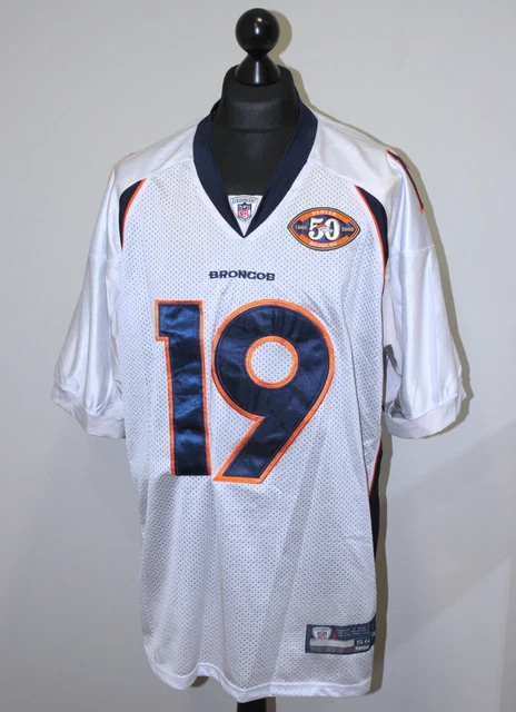 Denver Broncos NFL anniversary football shirt jersey #19 Royal 2009 Size 54