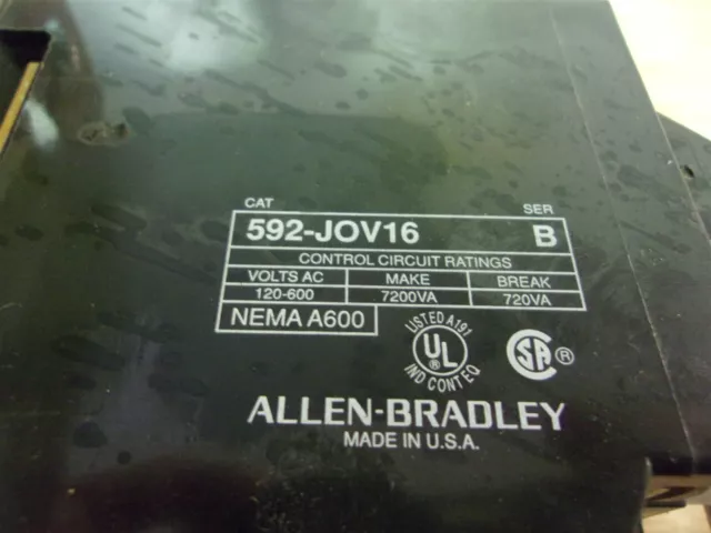 Allen bradley 592-J0V16 509-T0D Relay w/ Coil Series B *FREE SHIPPING*