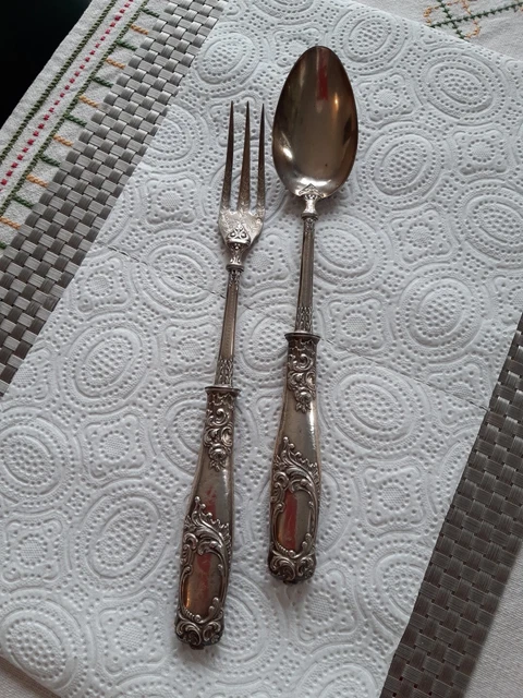 Ensemble De Couverts De Service En Argent Sterling Marticourt – Bon état