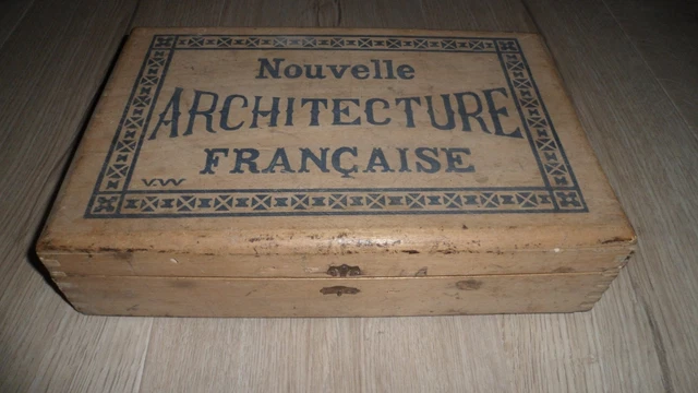 Jeu Ancien Architecture Française JFL - Jeu De Construction - Bois Verre Papier