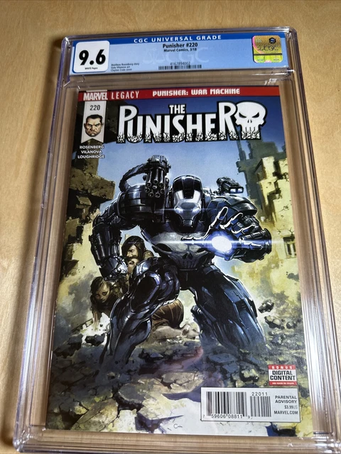 PUNISHER #220 CGC 9.6 | 2nd Frank Castle War Machine CLAYTON CRAIN | Marvel
