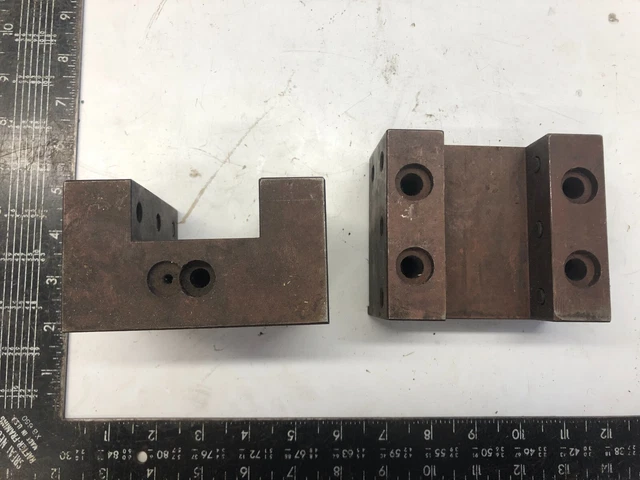 2 Lot - CNC Lathe Turret 1" Tool Holder Block Coolant Thru 3" 163D Carbide B8028