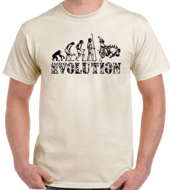 Evolution Of Judo T-Shirt Mens Funny Martial Arts MMA Fighting Training Top