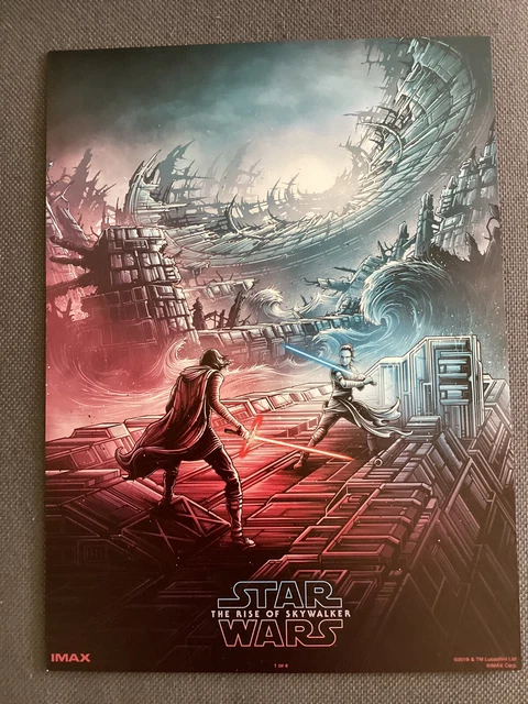Star Wars The Rise of Skywalker Original cinema exclusive poster, number 1 IMAX